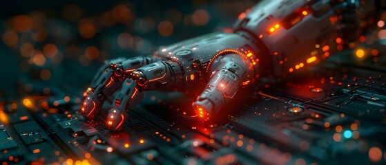 Poster - photos showcasing technology adoption like automation or data management in digital strategies. conc