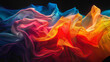 abstract and aesthetic  gradiant colorful background with waves
