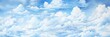 Sky With Fluffy Cumulus Clouds On Sunny Day. White Cloudy Landscape. Generative AI