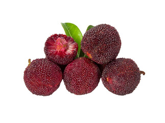 Sticker - fresh waxberry, Yangmei, Myrica rubra transparent png