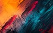 Abstract background with vibrant colors and brush strokes, showcasing the concept of an abstract digital art piece