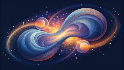 Poster - Graceful curves and chaotic bursts come together in harmony forming a stunningly complex image that captures the graceful chaos of an