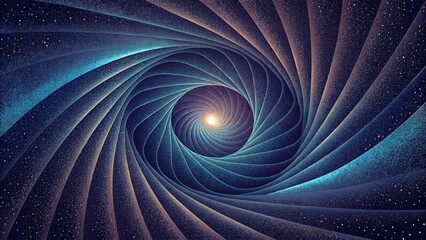Poster - A mesmerizing display of spiraling beams evoking a sense of neverending motion.