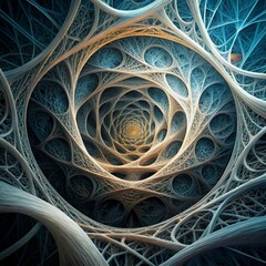 Poster - A breathtaking tangle of lines and curves evoking the intricate interconnectedness of a web.