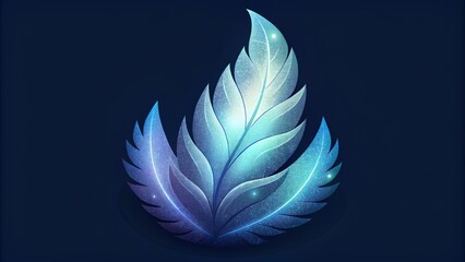 Poster - Translucent feathers glowing with a faint otherworldly glow.