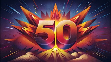 Poster - A symphony of vibrant shades seemingly in constant motion creating a lively and energetic composition.