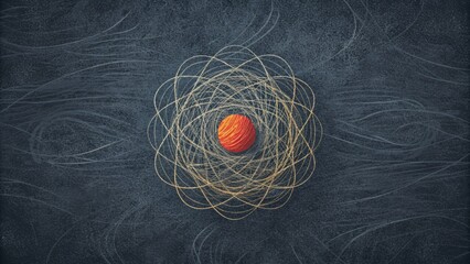 Poster - A minimalist masterpiece of tered chalkboard scribbles each line telling its own unique story.