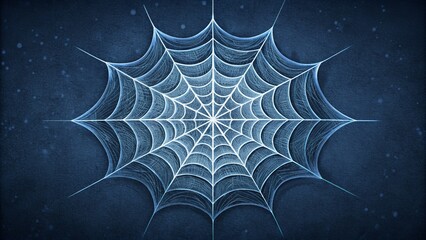 Wall Mural - A delicate web of intricate chalk lines like a spiders web stretched across a chalkboard.