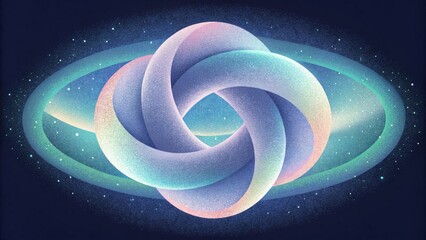 Poster - Intertwining threads of pastel hues a celestial reminder of the enchanting beauty of the aurora borealis.