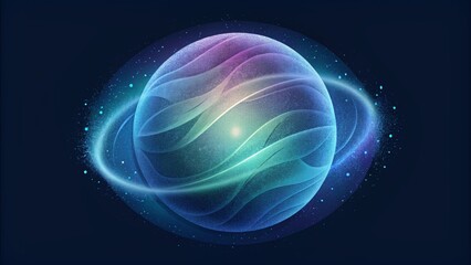 Poster - Thin glistening threads of energy intertwining and shifting in a dazzling display mirroring the enchanting essence of an aurora.