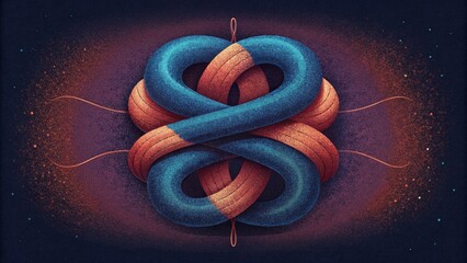 Poster - Threads and fibers intertwine in an unpredictable manner creating a uniquely textured tapestry.
