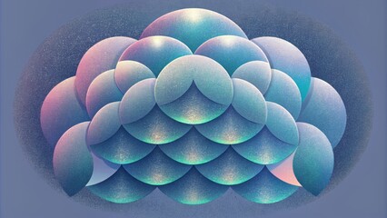 Poster - A study in contrasts bold metallic scales layered over soft delicate ones creating an iridescent illusion.