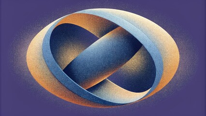 Poster - A study in contrast with smooth curving lines intermingling with harsh pointed edges symbolizing the harmonious balance of angular momentum.