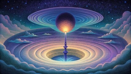 Poster - An otherworldly vortex pulling you into its captivating orbit.