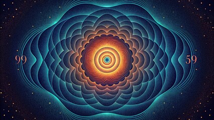 Aufkleber - A symphony of rotating circles creating a hypnotizing optical effect.