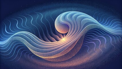 Poster - Wispy tendrils of sound wrapped in a symphonic embrace of swirling patterns.