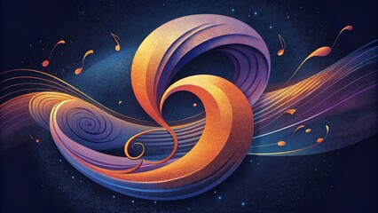 Aufkleber - Like a symphony in motion the swirls flow and crescendo in a beautiful display.