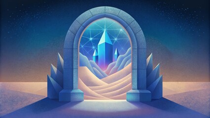 Aufkleber - Like a window to another world the flawless transparency of crystal clarity reveals a world of wonder within.