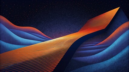 Aufkleber - A linear flow of bold and contrasting lines that create a strong visual impact and evoke a sense of movement.