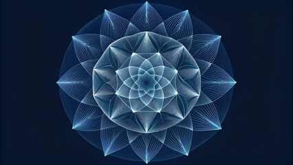 Aufkleber - A delicate and intricate pattern of intersecting lines that create a mesmerizing and hypnotic effect.