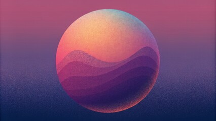 Aufkleber - A mesmerizing canvas of seamless halftones each dot blending into the next to form a harmonious gradient.