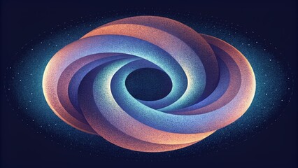Aufkleber - An endless loop of spiraling circles tricking the eye with its motion.