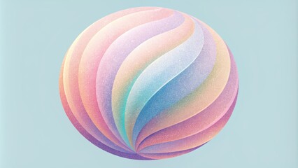 Poster - A gradient of soft pastel pinstripes overlaying one another to create a dreamy and whimsical effect.