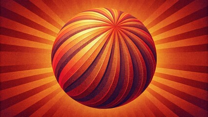 Poster - A bold and dynamic pinstripe pattern in vibrant shades of red and orange exuding energy and confidence.