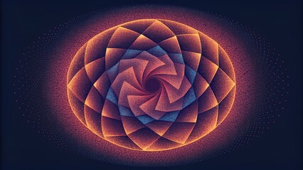 Poster - A mindbending creation of intertwining lines and dots creating a dizzying array of illusions.