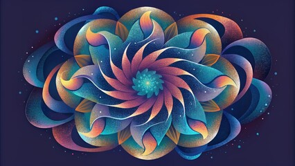 Poster - A fluid dance of scribbles evolving and transforming in a kaleidoscope of colors and shapes each one unique and mesmerizing.