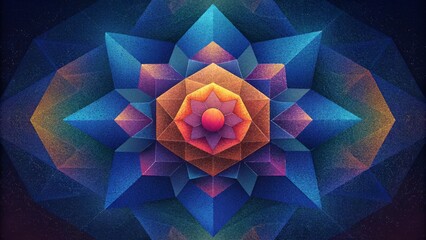 Poster - Like a digital mosaic each pixel holds its own unique color and placement coming together to form stunning abstract images in Pixel Play.