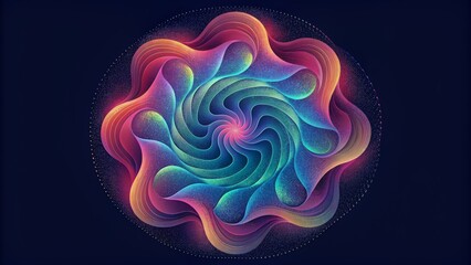 Poster - A fluid and fluidly changing pattern with each prismatic element morphing into the next creating a constantly shifting visual experience.