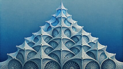 Poster - Cascading layers of intricate filigree create a latticelike structure akin to delicate lacework.