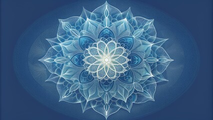 Poster - Translucent layers of delicate filigree intertwine to form a mesmerizing lattice pattern reminiscent of lace.