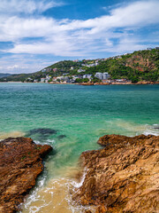 Poster - Knysna heads and turquoise water of indian ocean in Knysna, Garden Route, South Africa