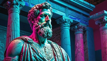 roman emperor statue and Monuments of Greece