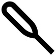 thermometer icon, simple vector design