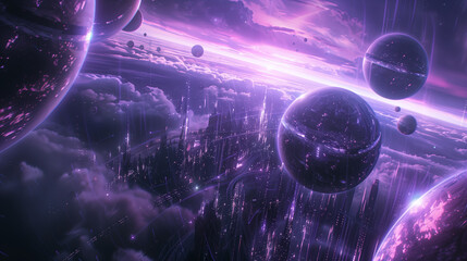 Wall Mural - abstract cosmic background