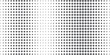 Vector halftone dots. Black dots on white background