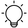idea icon, simple vector design