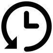 clock icon, simple vector design