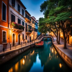 Wall Mural - canal in venice, italy canal in venice, italy