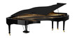 Black grand piano Transparent Background Images