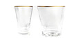 Gold rimmed crystal whiskey glass Transparent Background Images 