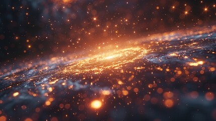 Wall Mural - a quantum background illustration.