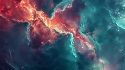 Beautiful travel in deep space among stars and nebulas. Spiral space galaxy cosmos background. Video about galaxy and stars. Beautiful galaxy in video 4k.	