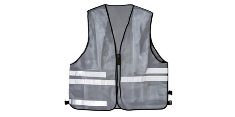 Silver reflective safety vest Transparent Background Images 