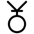 lesbian pendant icon, simple vector design