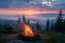 Campfire Magic In The Carpathians, Dusk Serenity