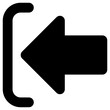 logout sign icon, simple vector design